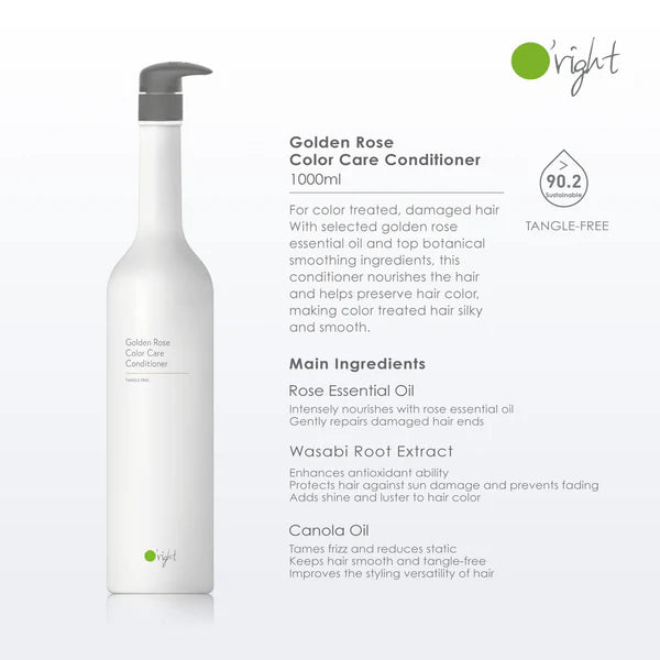 O'right Golden Rose Color Care Conditioner for colour-treated hair